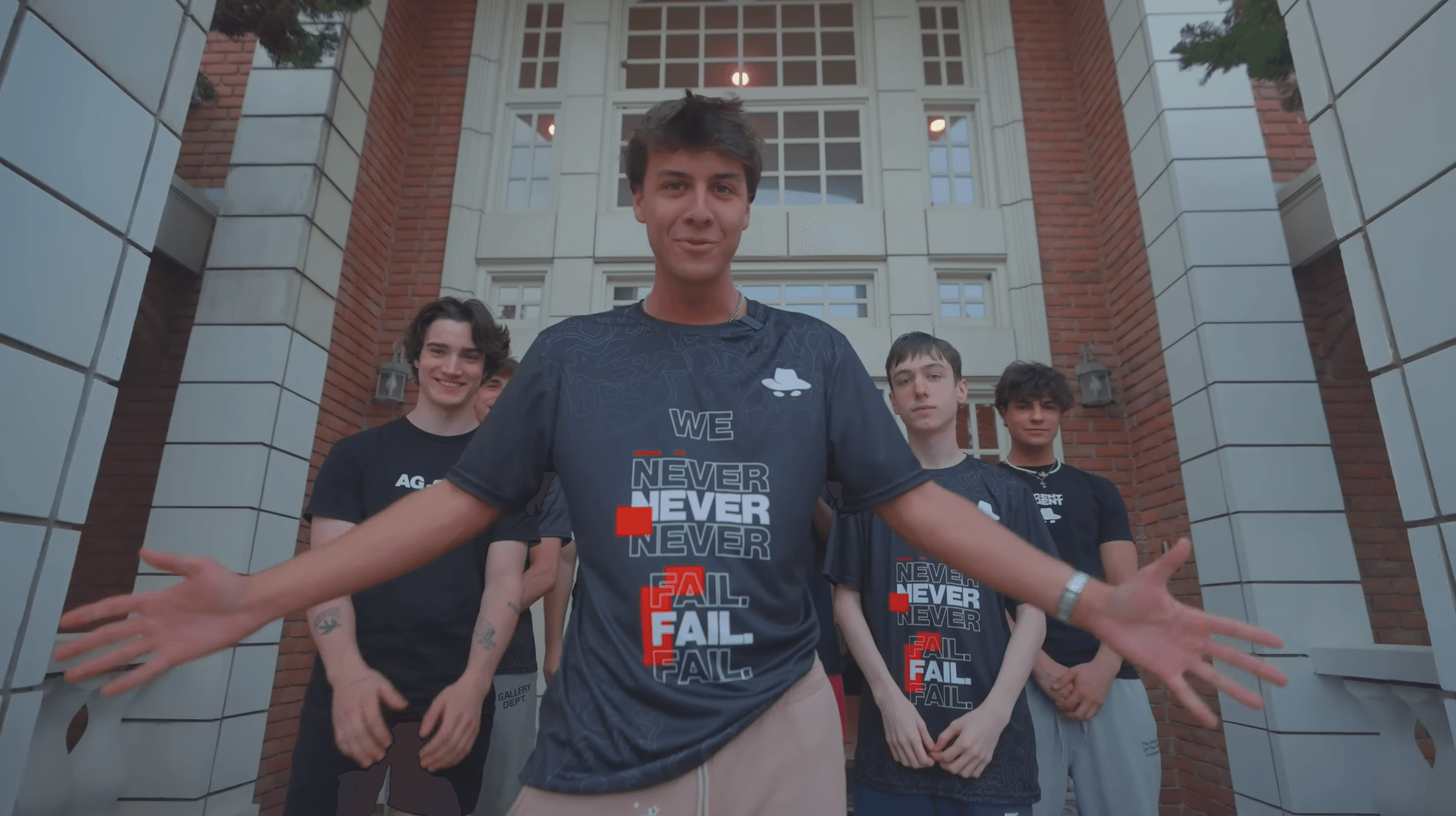 Agent roster members outside the Agent team house